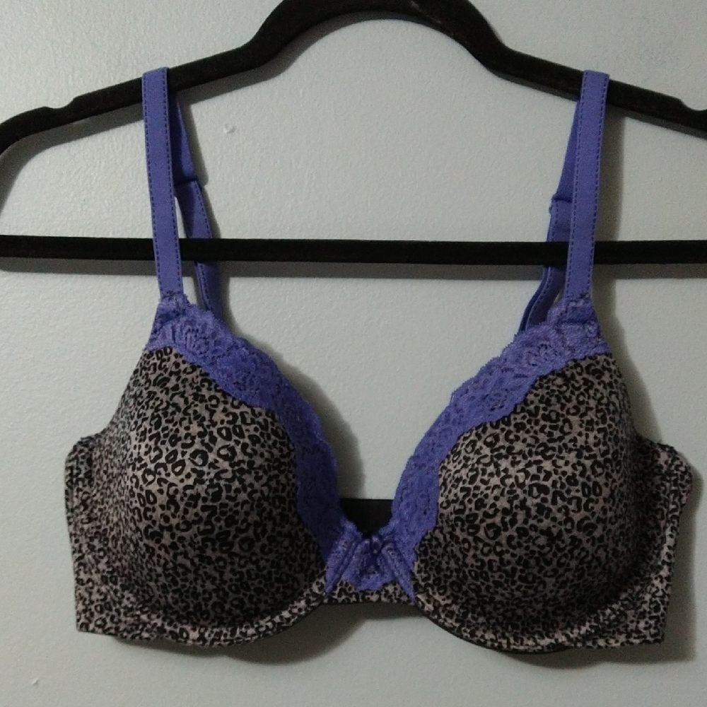 Maidenform Purple and Black Bra Intimates & Sleepwear Size 34D